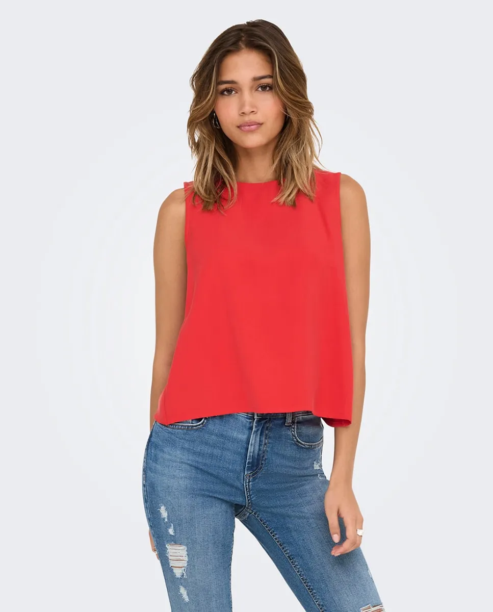Женский базовый топ без рукавов jdy, красный
Женский базовый топ без рукавов jdy, красный