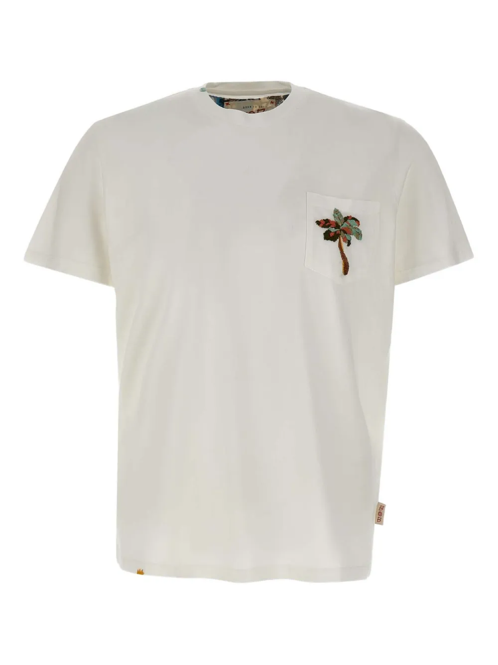 Футболка с вышитым изображением пальмы на кармане BOB, белый
Футболка с вышитым изображением пальмы на кармане BOB, белый