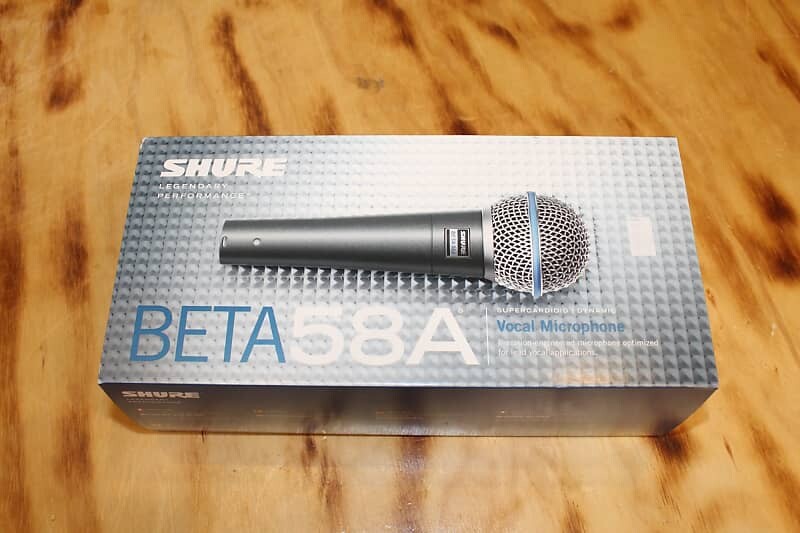 Кардиоидный динамический вокальный микрофон Shure BETA 58A Handheld Supercardioid Dynamic Microphone
Кардиоидный динамический вокальный микрофон Shure BETA 58A Handheld Supercardioid Dynamic Microphone