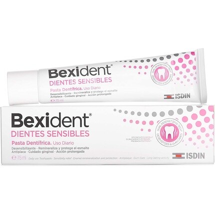 Зубная паста Bexident Sensitive Teeth для ежедневного использования для борьбы с гиперчувствительностью зубов, 75 мл, Isdin
Зубная паста Bexident Sensitive Teeth для ежедневного использования для борьбы с гиперчувствительностью зубов, 75 мл, Isdin