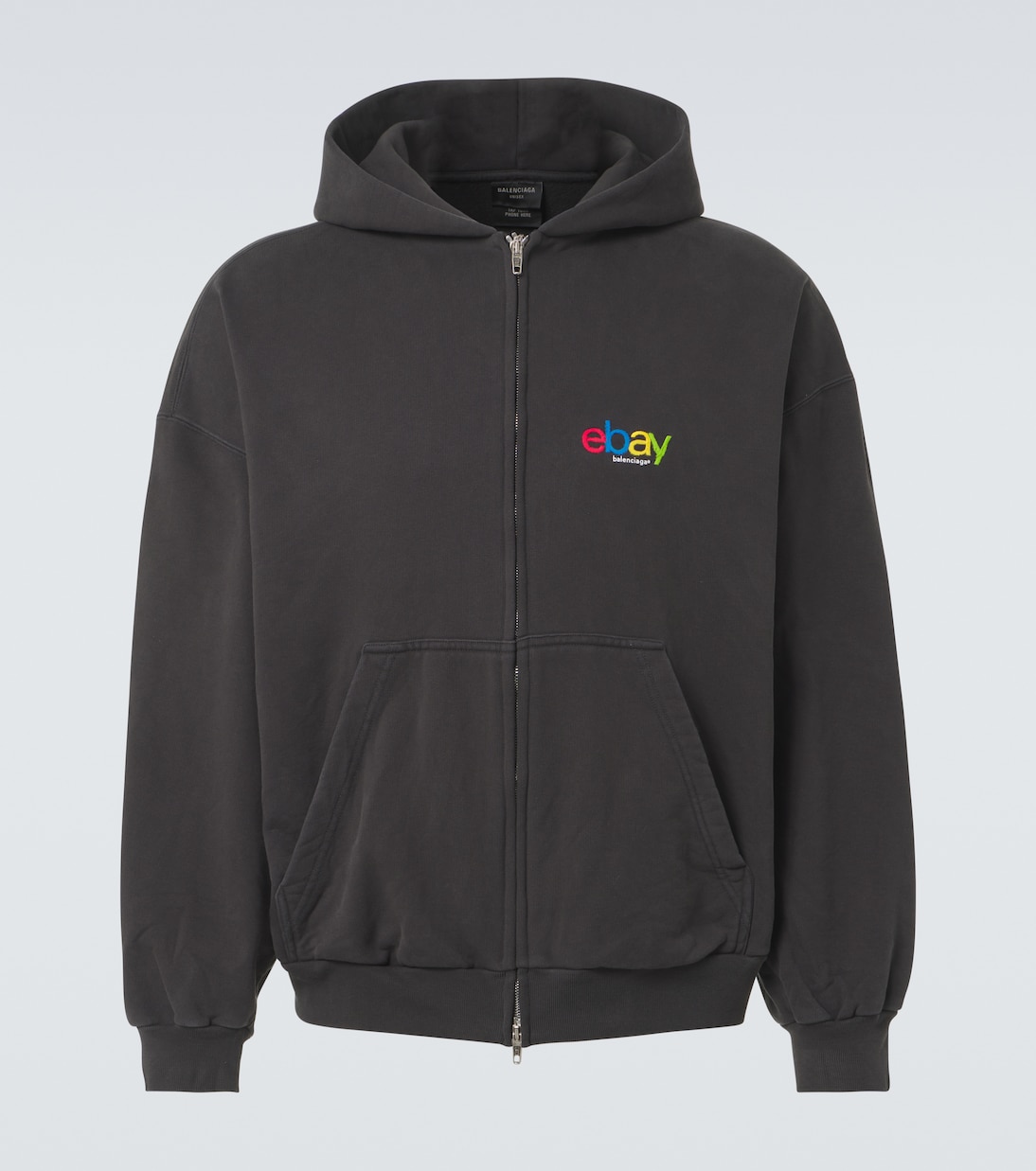 Хлопковая худи с принтом Balenciaga, 1055-Washed Black
Хлопковая худи с принтом Balenciaga, 1055-Washed Black
