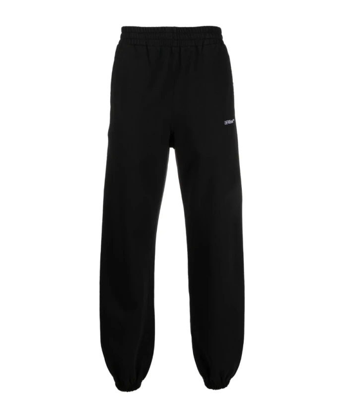 Черные спортивные штаны с диагональным принтом Off White, черный
Черные спортивные штаны с диагональным принтом Off White, черный