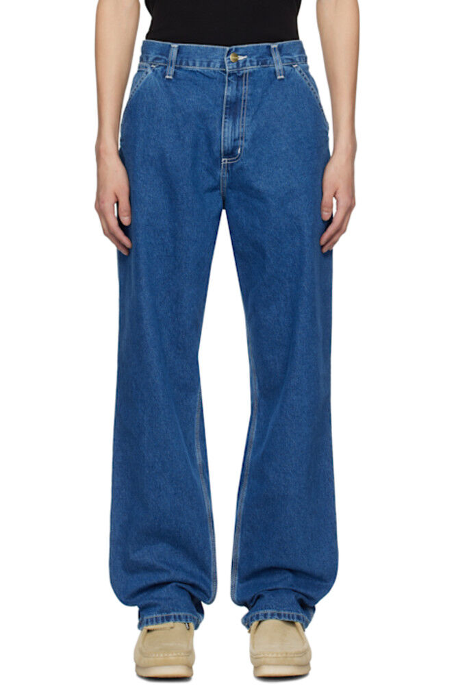 Синие простые джинсы Carhartt Work In Progress
Синие простые джинсы Carhartt Work In Progress