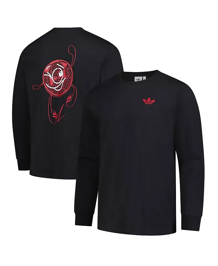 Мужская черная графическая футболка с длинным рукавом Ajax Culturewear adidas
Мужская черная графическая футболка с длинным рукавом Ajax Culturewear adidas