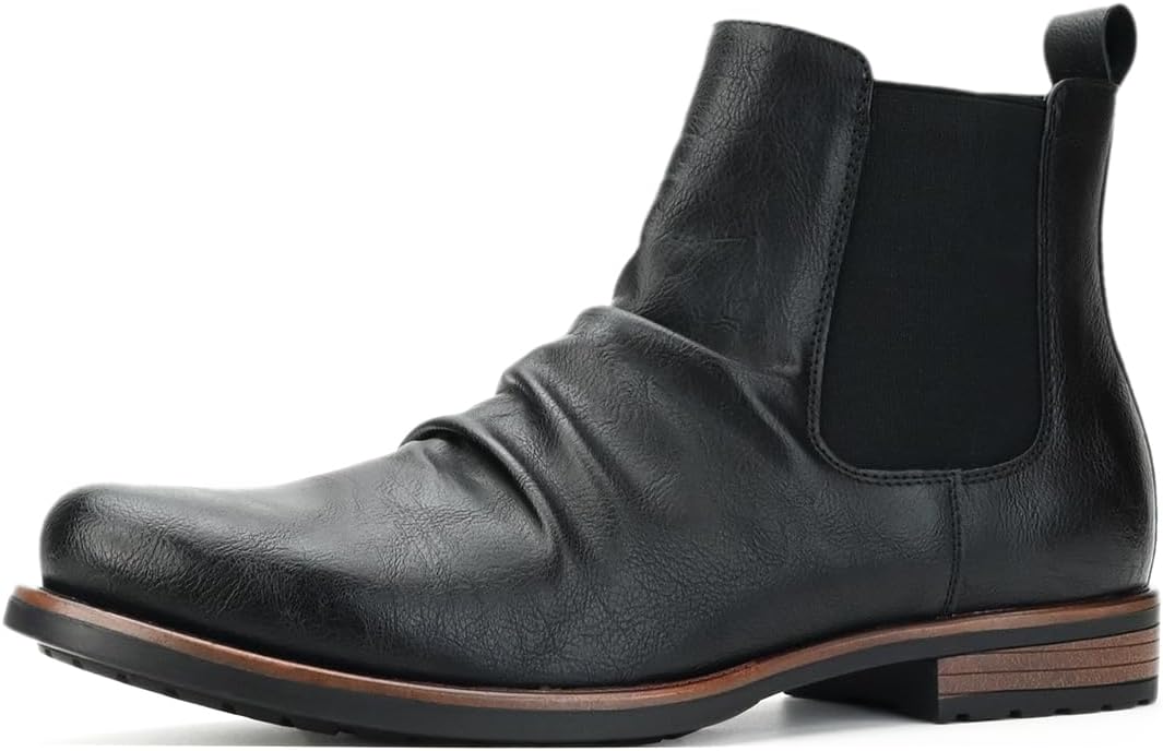 Мужские ботинки челси, повседневные ботинки, ботинки без шнурков до щиколотки Weooar, черный
Мужские ботинки челси, повседневные ботинки, ботинки без шнурков до щиколотки Weooar, черный