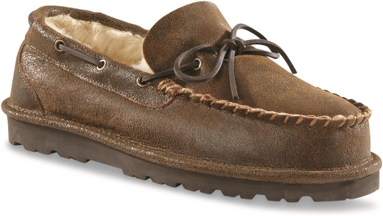 Мужские мокасины-тапочки Guide Gear с двухсторонней овчиной, кожаные, с меховой подкладкой, теплые, без застежки, для дома и улицы, Brown Bomber
Мужские мокасины-тапочки Guide Gear с двухсторонней овчиной, кожаные, с меховой подкладкой, теплые, без застежки, для дома и улицы, Brown Bomber