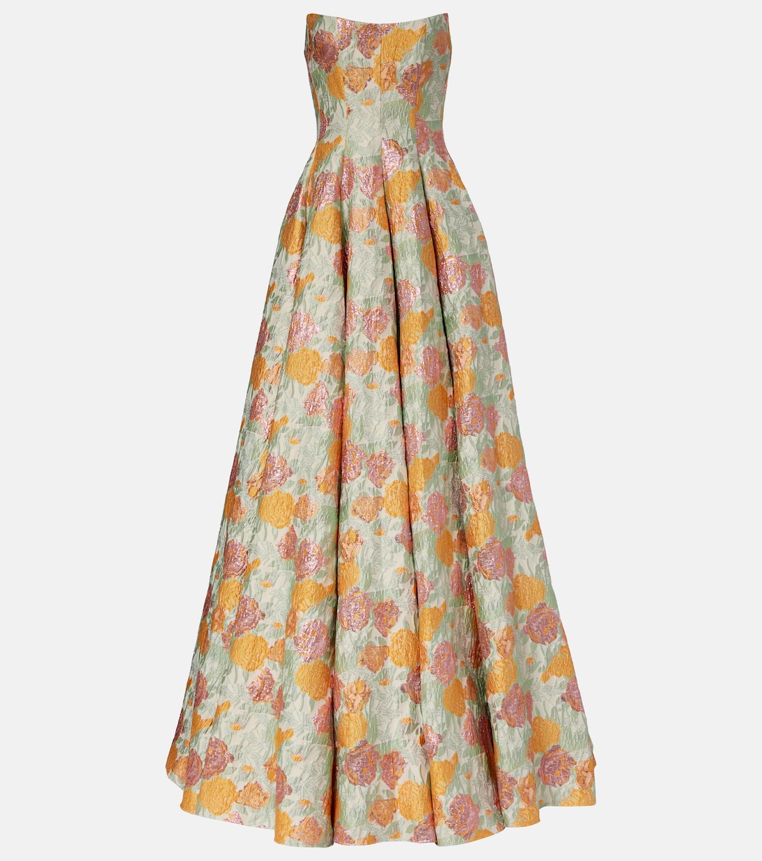 Корсетное платье из парчи ламе с цветочным принтом Markarian, Sage
Корсетное платье из парчи ламе с цветочным принтом Markarian, Sage