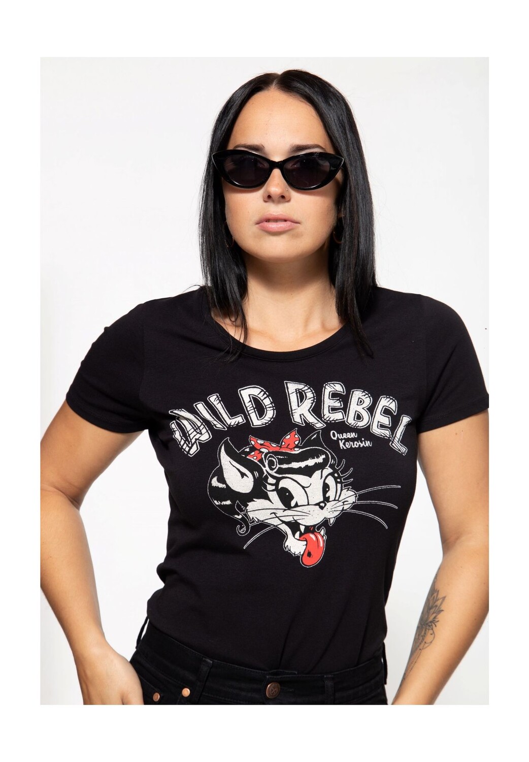 Рубашка с мультяшным принтом Wild Rebel Queen Kerosin, черный
Рубашка с мультяшным принтом Wild Rebel Queen Kerosin, черный