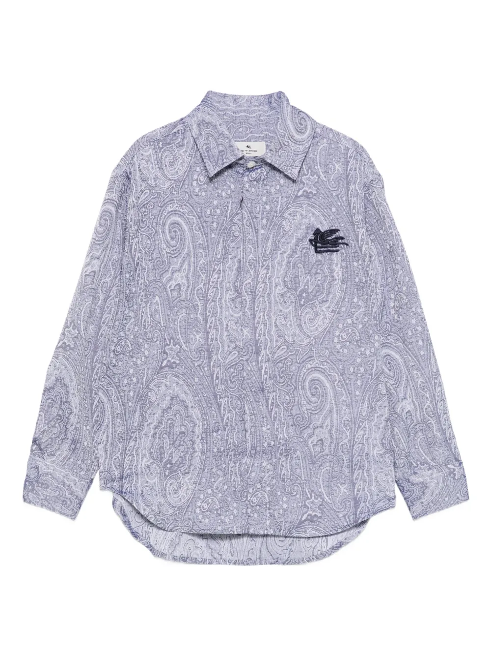 Рубашка с печатью "пейсли" и вышитым логотипом ETRO KIDS, коричневый 
Рубашка с печатью "пейсли" и вышитым логотипом ETRO KIDS, коричневый