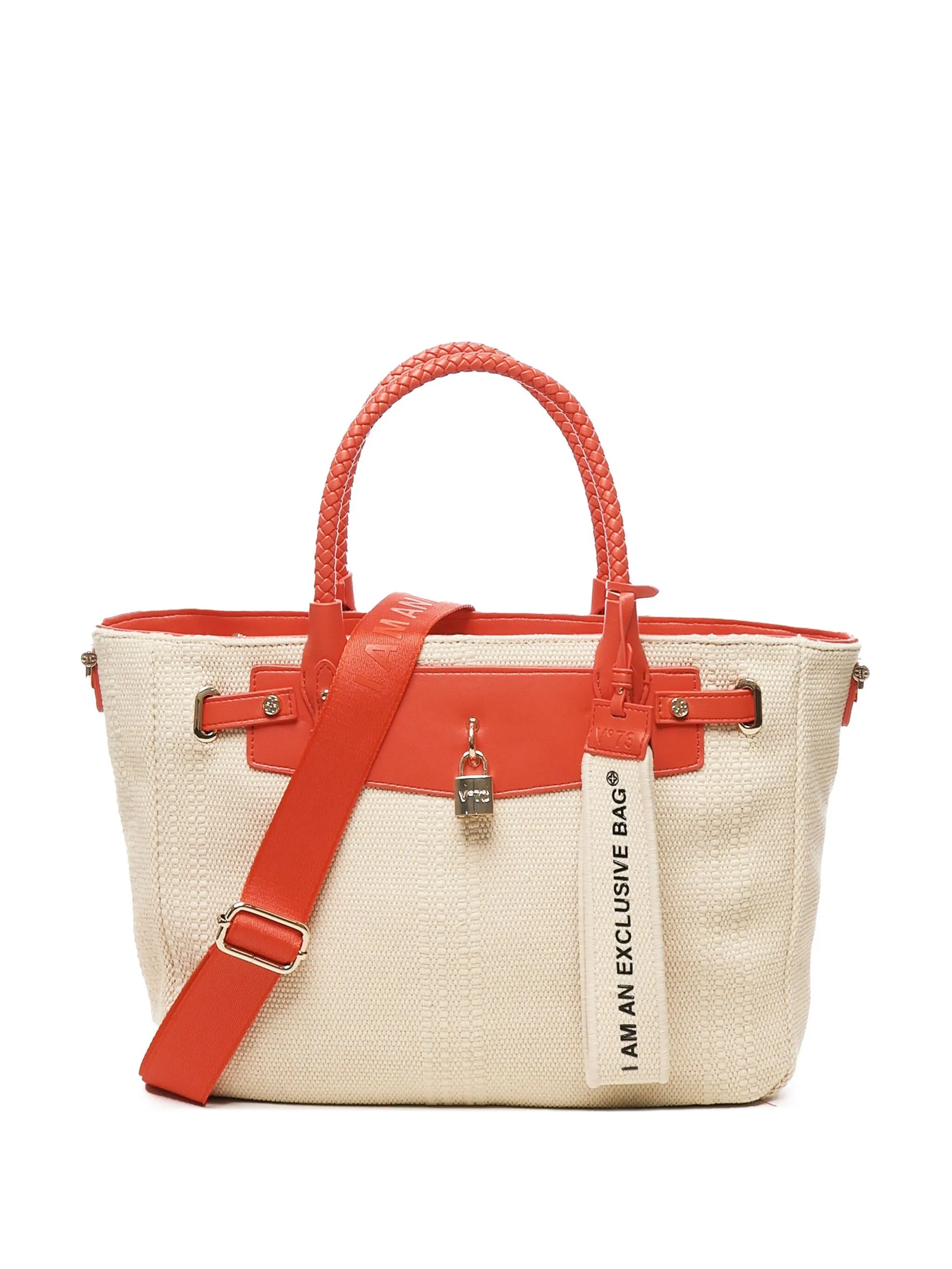 Сумка-тоут с логотипом V°73, бежевый
Сумка-тоут с логотипом V°73, бежевый