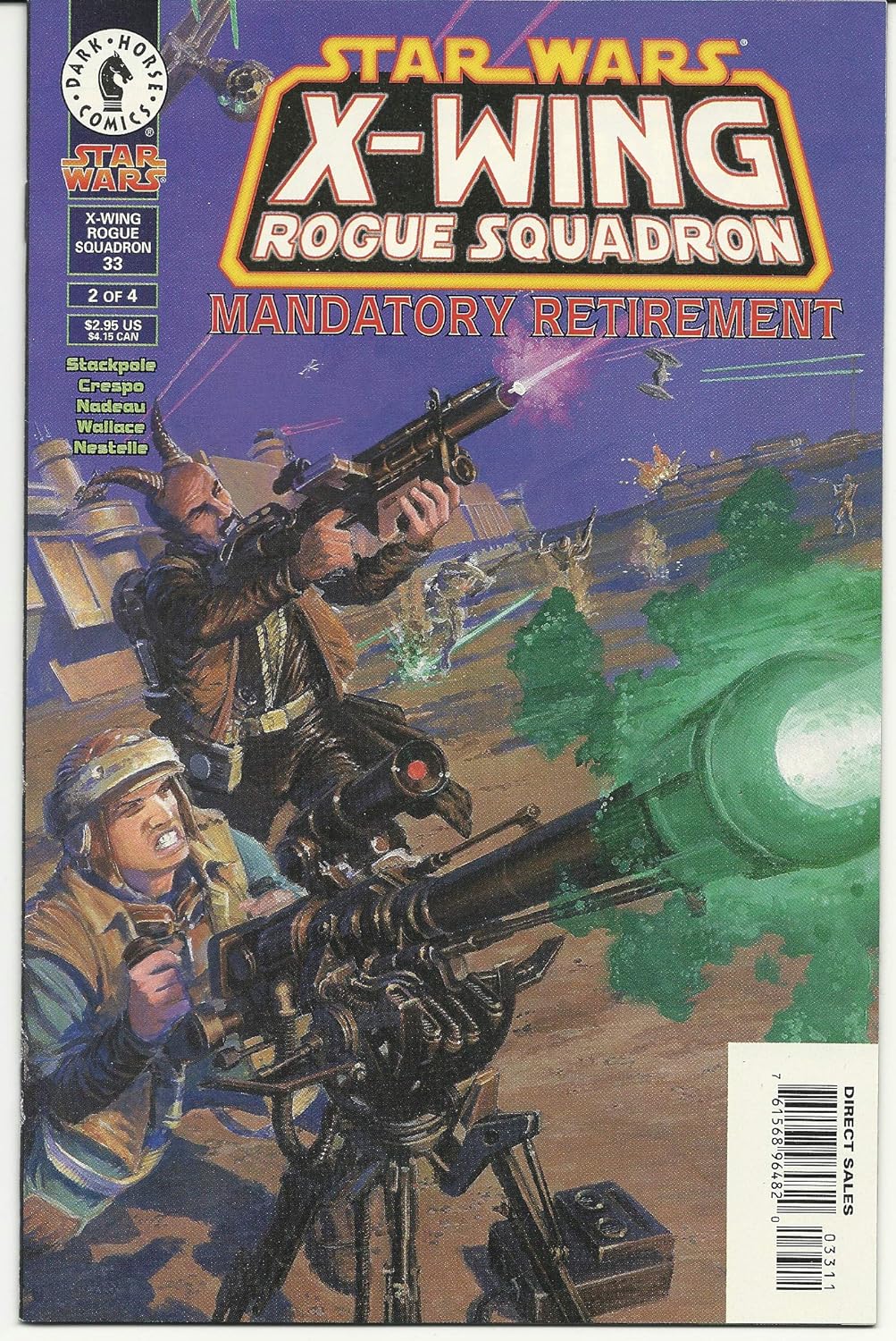 Star Wars X-Wing Rogue Squadron No. 33 (Mandatory Retirement) (Dark Horse Comics)
Star Wars X-Wing Rogue Squadron No. 33 (Mandatory Retirement) (Dark Horse Comics)