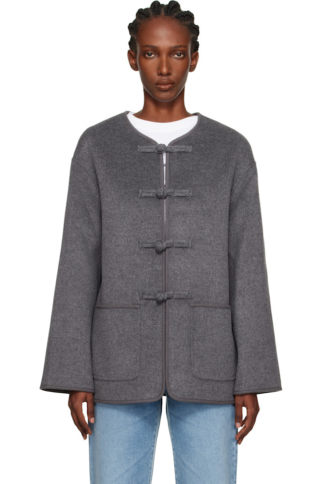 Двусторонняя шерстяная куртка Róhe, серый
Двусторонняя шерстяная куртка Róhe, серый