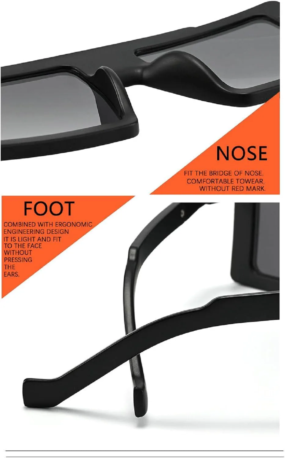 Большие квадратные солнцезащитные очки для женщин в стиле ретро, модные солнцезащитные очки-щитки с большими черными линзами, винтажные очки mincl, White Black
Большие квадратные солнцезащитные очки для женщин в стиле ретро, модные солнцезащитные очки-щитки с большими черными линзами, винтажные очки mincl, White Black