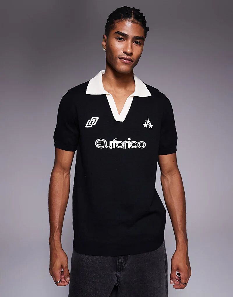 Трикотажное поло ASOS DESIGN с короткими рукавами и спортивной графикой черного цвета
Трикотажное поло ASOS DESIGN с короткими рукавами и спортивной графикой черного цвета