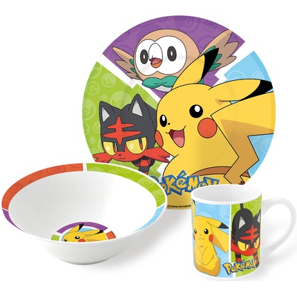 Керамический подарочный набор из 3 предметов с изображением покемонов. Pokémon
Керамический подарочный набор из 3 предметов с изображением покемонов. Pokémon