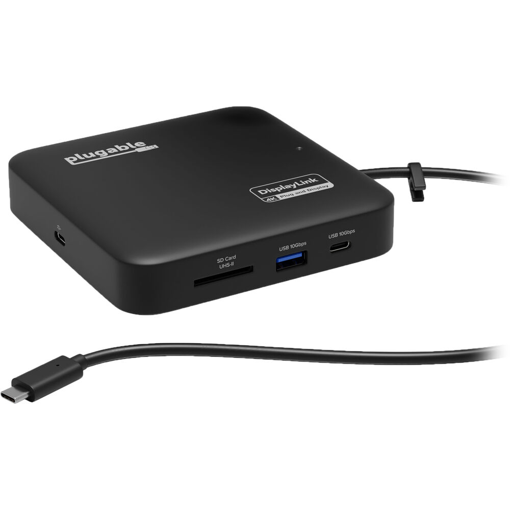 Док-станция Plugable 7-in-1 USB-C Dual HDMI Mini Docking Station
Док-станция Plugable 7-in-1 USB-C Dual HDMI Mini Docking Station