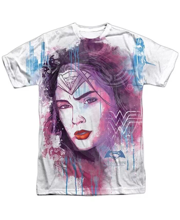 Мужская футболка с принтом «Wonder Woman» из полиэстера с коротким рукавом и принтом «Акварель» Batman V Superman, белый
Мужская футболка с принтом «Wonder Woman» из полиэстера с коротким рукавом и принтом «Акварель» Batman V Superman, белый