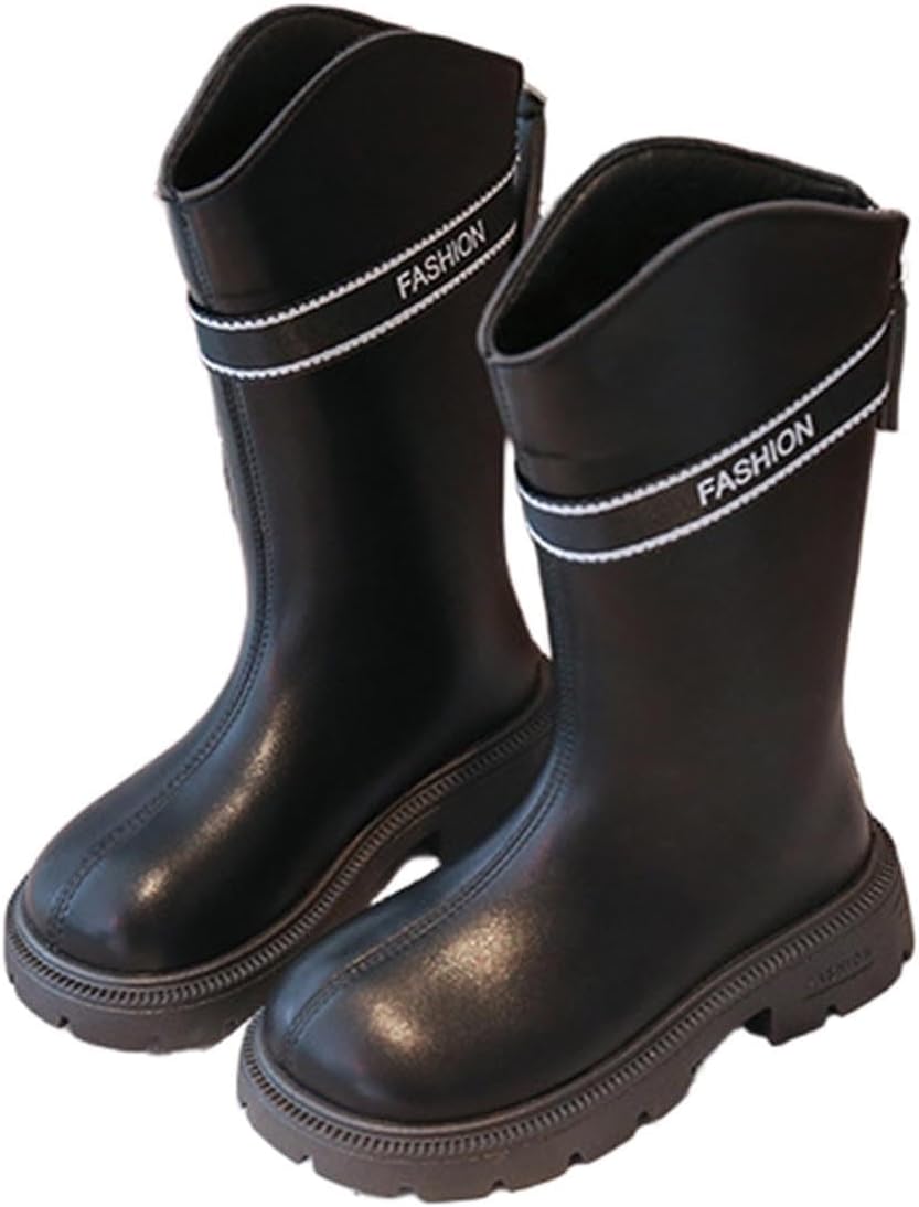 Высокие сапоги до колена для девочки, модные, из искусственной кожи с задней молнией, высокие верховые или боевые ботинки, водонепроницаемые, с массивным низким каблуком Generic, Black
Высокие сапоги до колена для девочки, модные, из искусственной кожи с задней молнией, высокие верховые или боевые ботинки, водонепроницаемые, с массивным низким каблуком Generic, Black