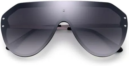 Солнцезащитные очки-щитки для женщин и мужчин, большие зеркальные солнцезащитные очки для женщин и мужчин, защита от ультрафиолета UV400 MTZJH, Black Blue
Солнцезащитные очки-щитки для женщин и мужчин, большие зеркальные солнцезащитные очки для женщин и мужчин, защита от ультрафиолета UV400 MTZJH, Black Blue