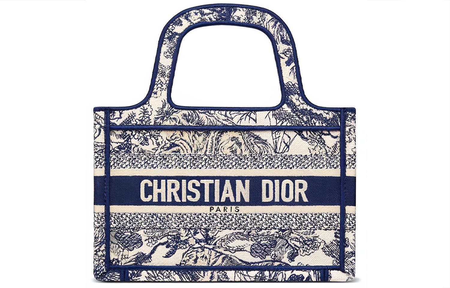 Dior Сумка-шоппер BookTote с вышивкой, мини-сумочка для женщин, синяя
Dior Сумка-шоппер BookTote с вышивкой, мини-сумочка для женщин, синяя