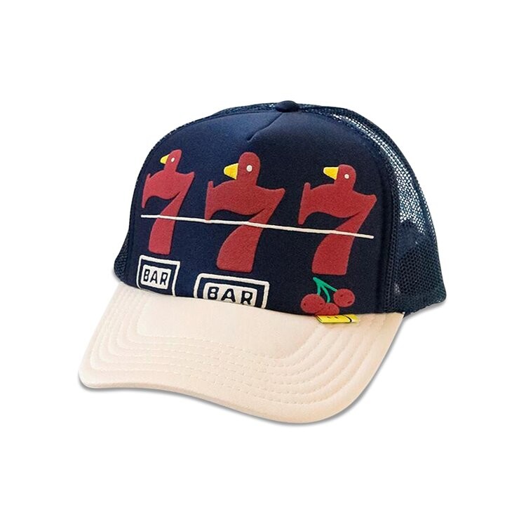 Бейсболка Kapital Lucky Battery Bird Truck Cap, цвет Navy/Ecru
Бейсболка Kapital Lucky Battery Bird Truck Cap, цвет Navy/Ecru