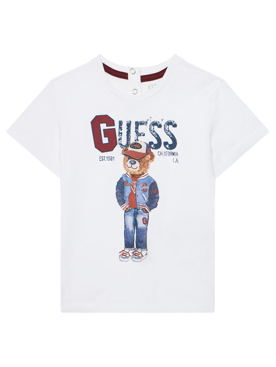 Футболка обычного кроя N5YI22 K8HM4 Guess, белый 
Футболка обычного кроя N5YI22 K8HM4 Guess, белый