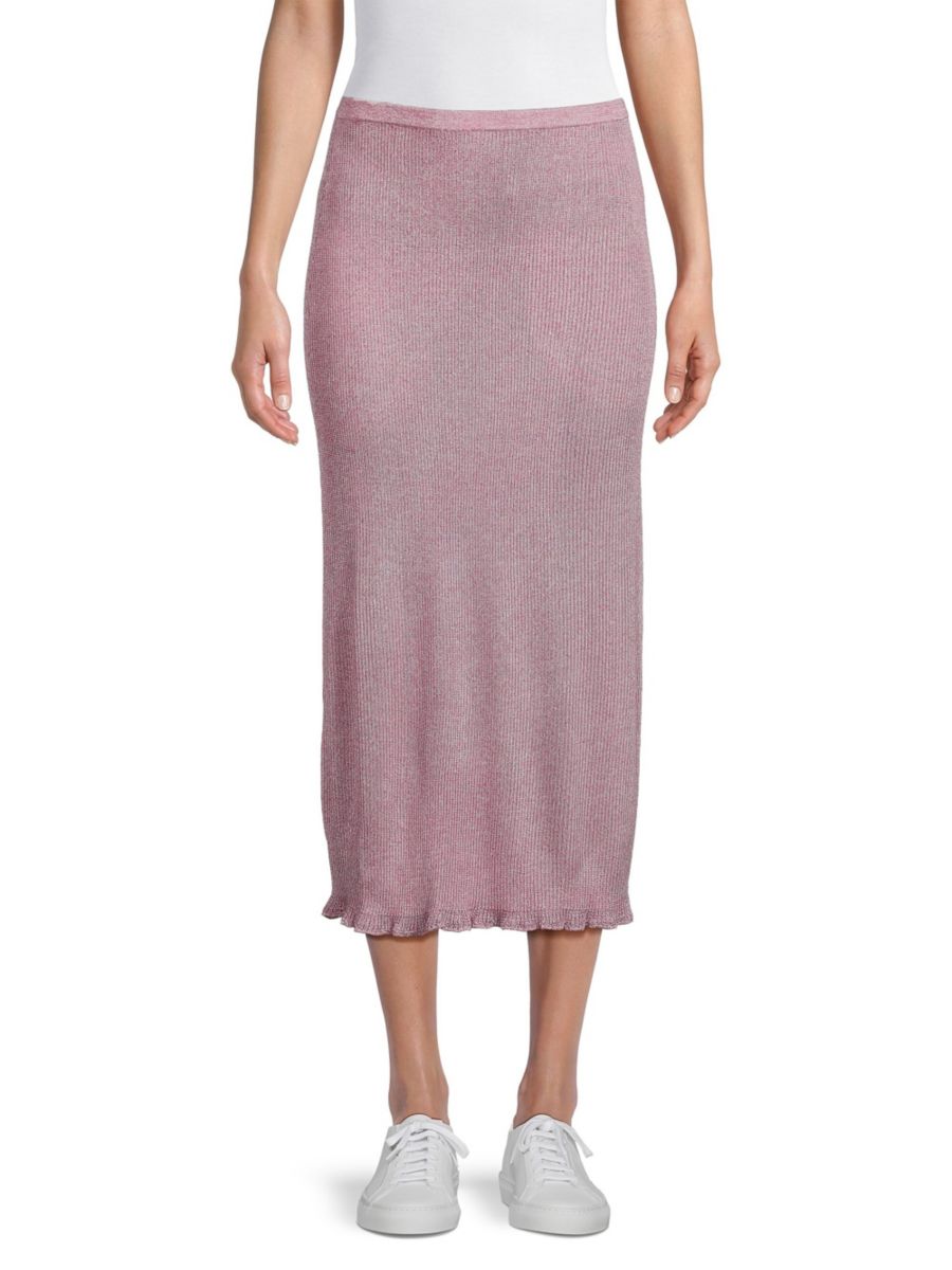 Юбка миди в рубчик с металлическим блеском Majestic Filatures, цвет Rose
Юбка миди в рубчик с металлическим блеском Majestic Filatures, цвет Rose