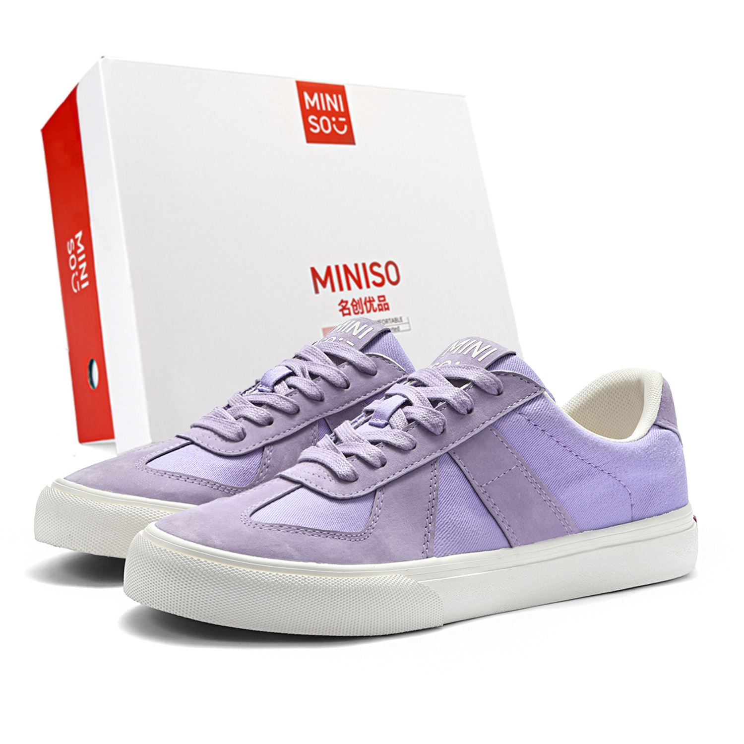 MINISO Низкие скейтерские кроссовки унисекс светло-фиолетовые, цвет Light Purple 
MINISO Низкие скейтерские кроссовки унисекс светло-фиолетовые, цвет Light Purple