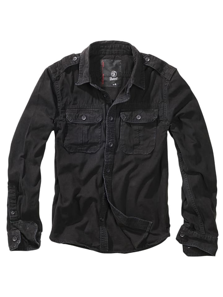 Brandit Винтажная рубашка с длинным рукавом, черная
Brandit Винтажная рубашка с длинным рукавом, черная