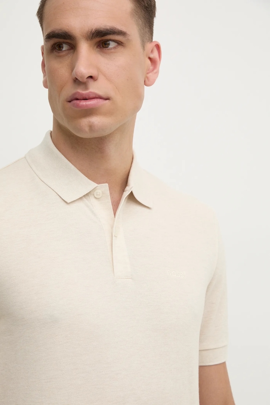Хлопковая поло Boss, бежевый
Хлопковая поло Boss, бежевый