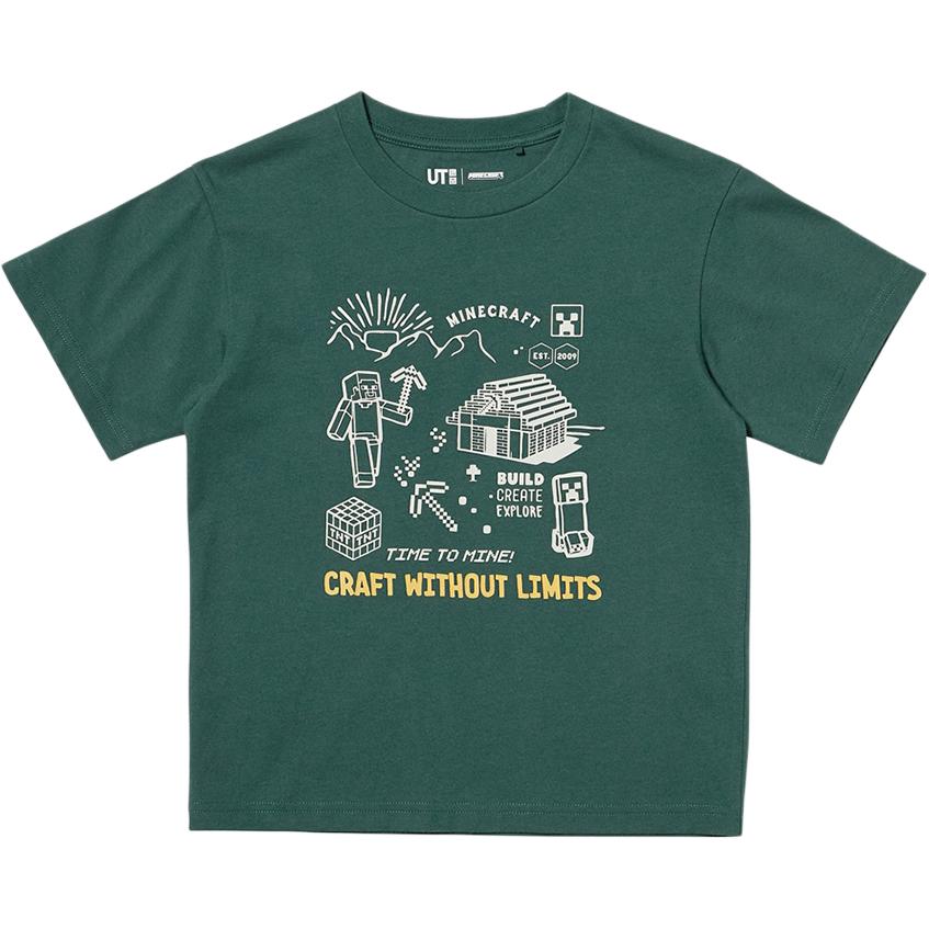 Футболка Minecraft для детей UNIQLO, темно-зеленый
Футболка Minecraft для детей UNIQLO, темно-зеленый