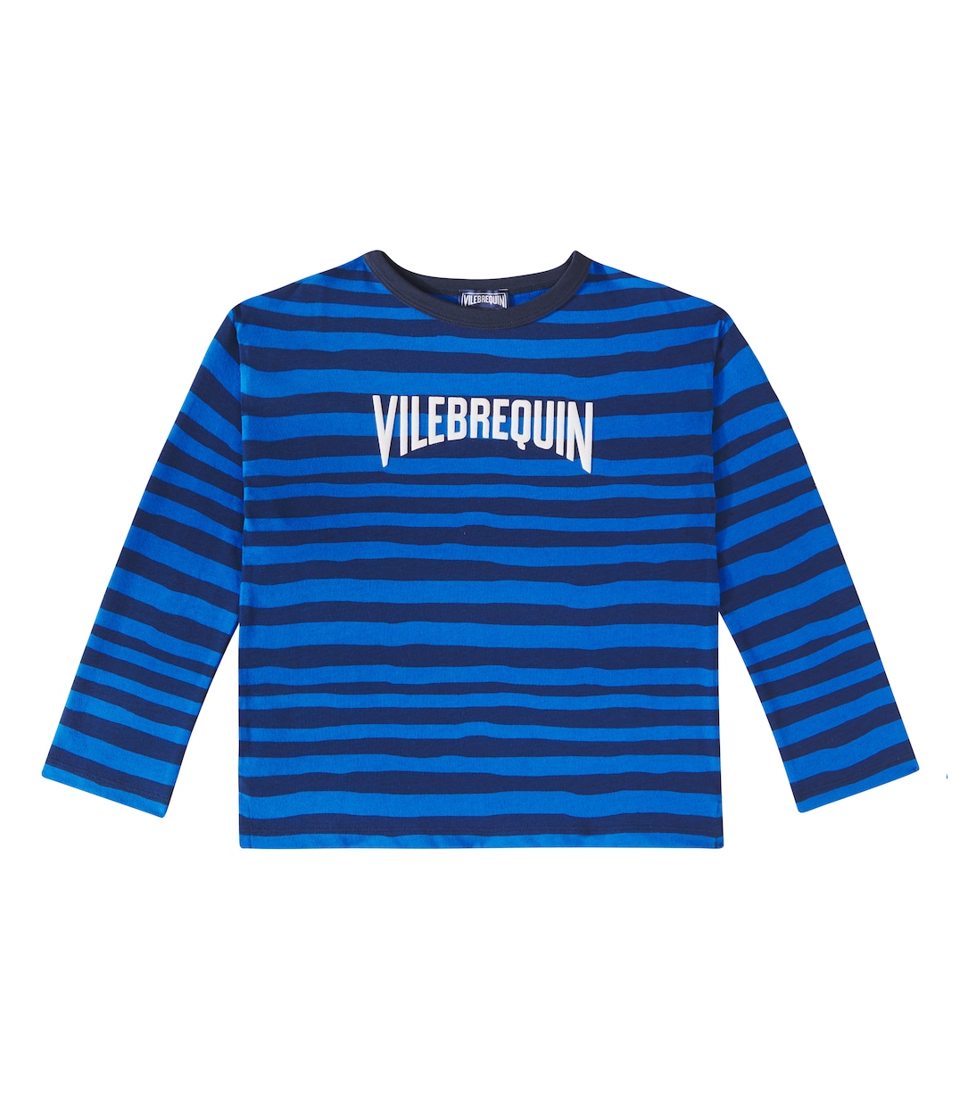 Футболка из полосатого хлопкового джерси с логотипом Vilebrequin Kids, Bleu Marine
Футболка из полосатого хлопкового джерси с логотипом Vilebrequin Kids, Bleu Marine