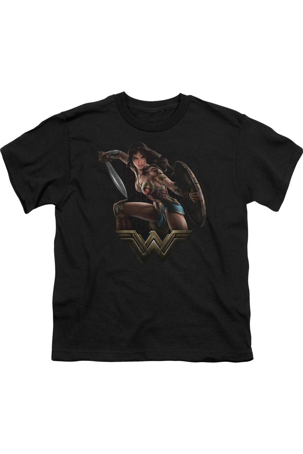Футболка с коротким рукавом "Чудо-женщина" для детей Gildan, черный 
Футболка с коротким рукавом "Чудо-женщина" для детей Gildan, черный