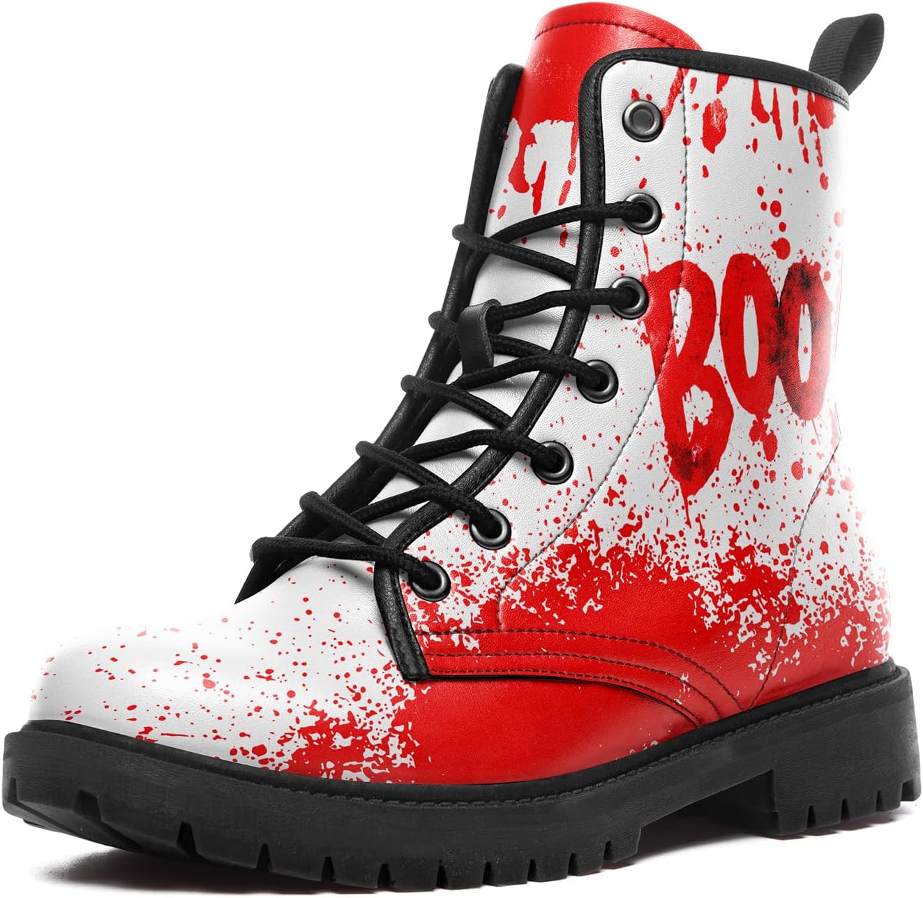 Готические боевые ботинки с каплями крови - унисекс, шнуровка, ботильоны на щиколотку, противоскользящая подошва с платформой, амортизация, панк, обувь на Хэллоуин Coolcustomize, Red-White-2
Готические боевые ботинки с каплями крови - унисекс, шнуровка, ботильоны на щиколотку, противоскользящая подошва с платформой, амортизация, панк, обувь на Хэллоуин Coolcustomize, Red-White-2