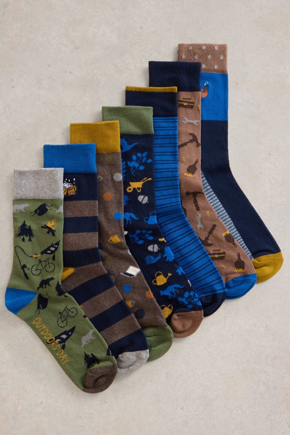 Носки «Дни недели» 7 пар в упаковке White Stuff, синий
Носки «Дни недели» 7 пар в упаковке White Stuff, синий