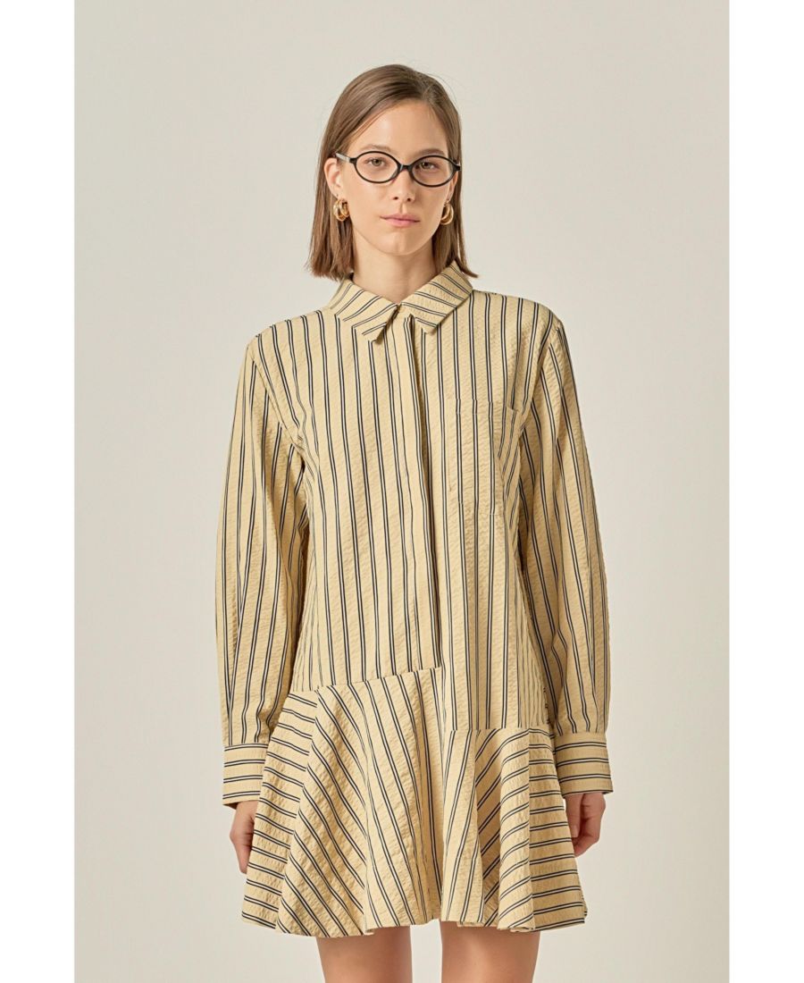 Женское платье с расклешенной юбкой и воротником English Factory, Tan/black
Женское платье с расклешенной юбкой и воротником English Factory, Tan/black