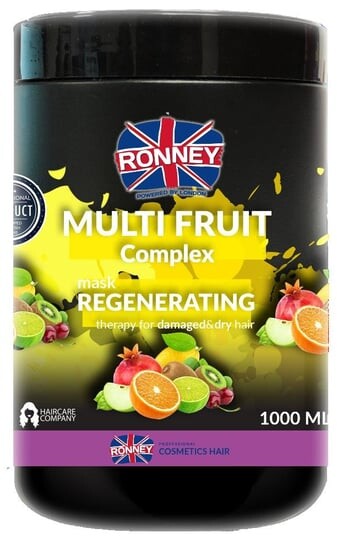 Фруктово-восстанавливающая комплексная маска для волос, 1000 мл Ronney, Multi Fruit
Фруктово-восстанавливающая комплексная маска для волос, 1000 мл Ronney, Multi Fruit