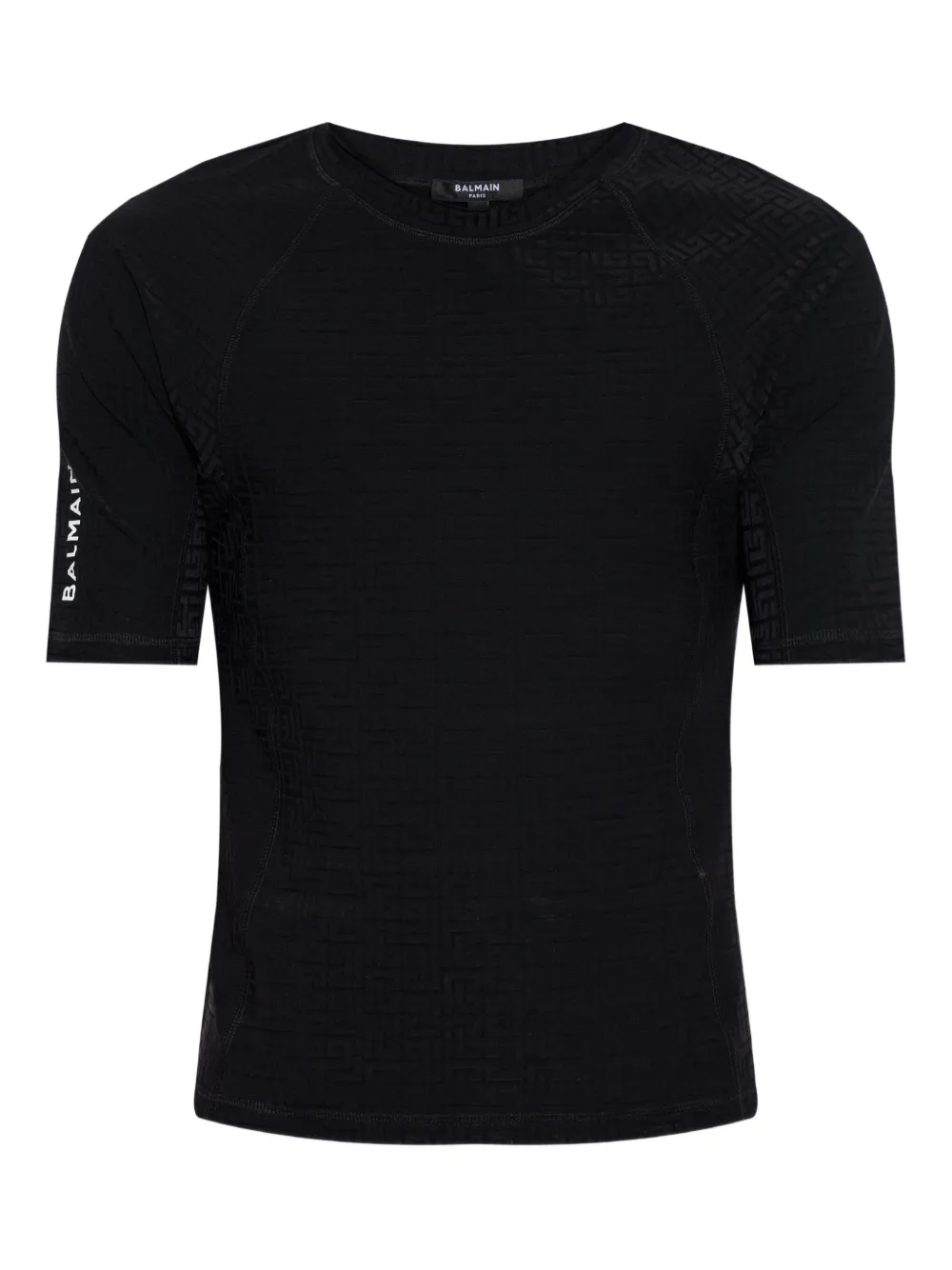 Футболка с короткими рукавами и геометрическим узором BALMAIN, черный
Футболка с короткими рукавами и геометрическим узором BALMAIN, черный