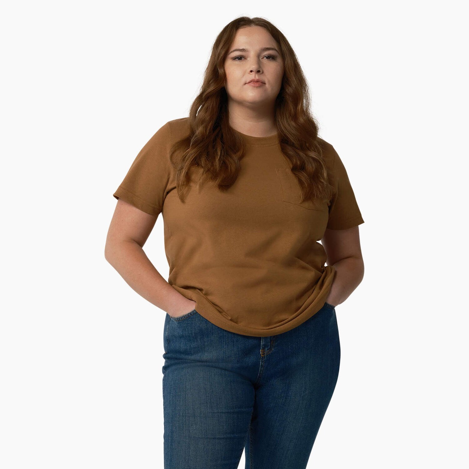 Женская футболка тяжелого веса с короткими рукавами Dickies Plus, цвет Brown Duck (Bd)
Женская футболка тяжелого веса с короткими рукавами Dickies Plus, цвет Brown Duck (Bd)