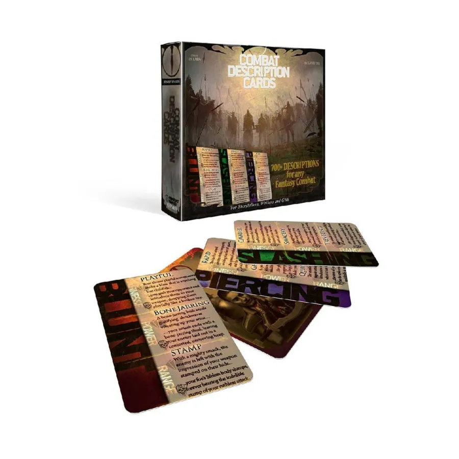Бокс-сет Combat Description Cards, Role Playing Game Accessories (Conflict Games LLC)
Бокс-сет Combat Description Cards, Role Playing Game Accessories (Conflict Games LLC)