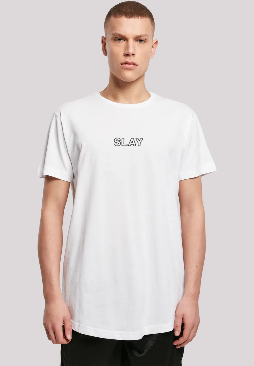 F4NT4STIC Футболка "Slay", молодежное слово 2022, сленг, длинный крой, белый
F4NT4STIC Футболка "Slay", молодежное слово 2022, сленг, длинный крой, белый