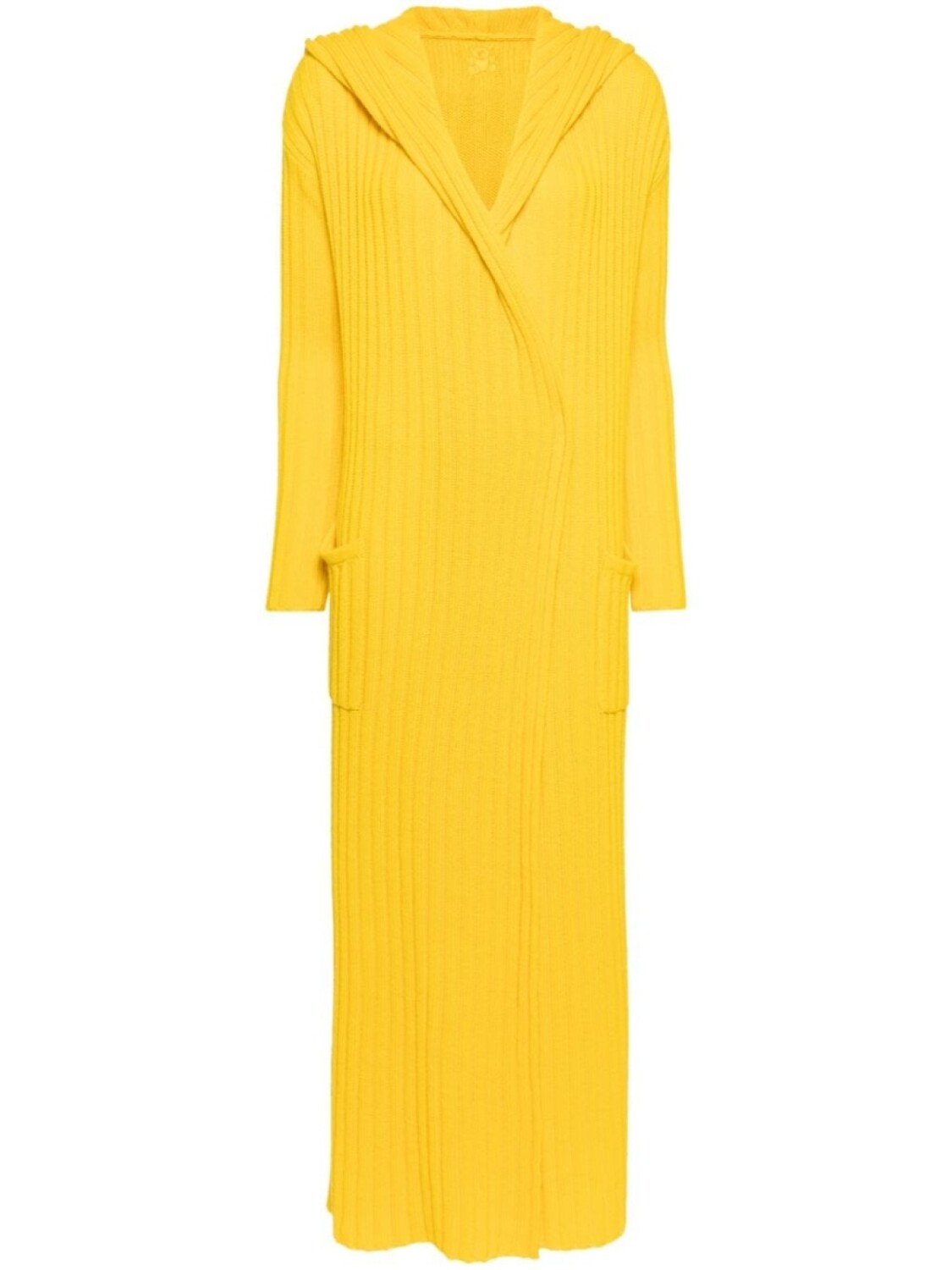 Кашемировый кардиган крупной вязки Teddy Cashmere, желтый 
Кашемировый кардиган крупной вязки Teddy Cashmere, желтый