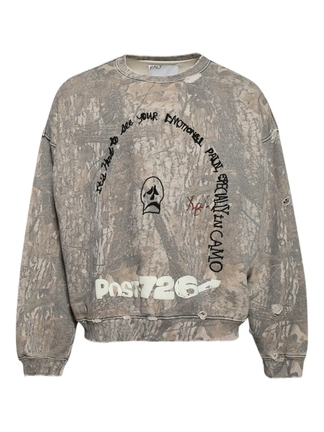 Paly толстовка Emotional Pain, нейтральный
Paly толстовка Emotional Pain, нейтральный