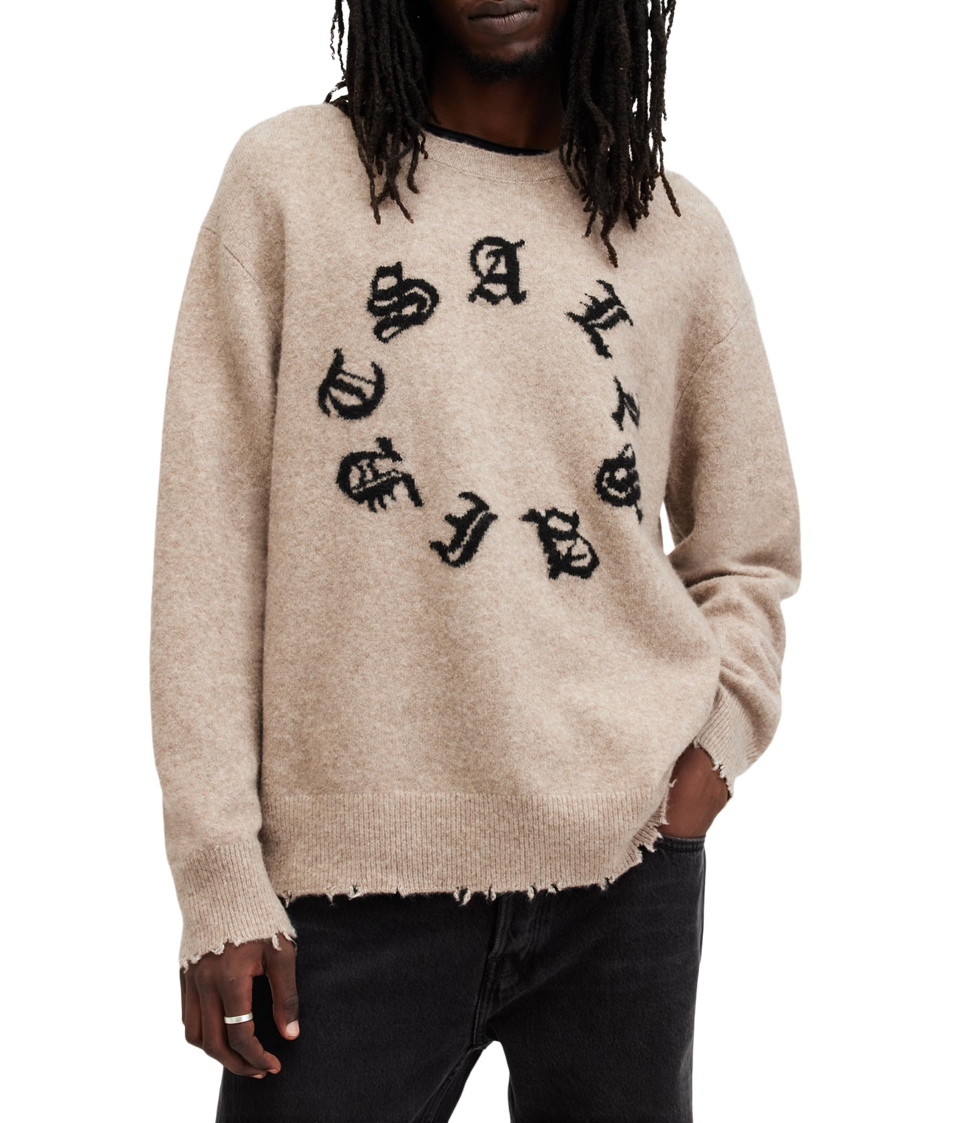 Толстовка AllSaints Scripture Crew, черный
Толстовка AllSaints Scripture Crew, черный