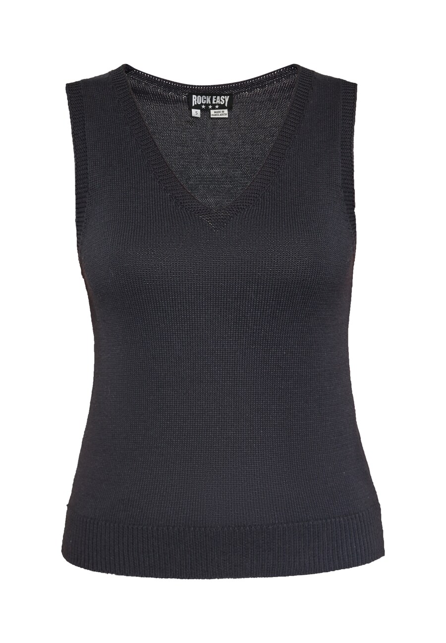 Вязаный топ ROCKEASY, черный
Вязаный топ ROCKEASY, черный