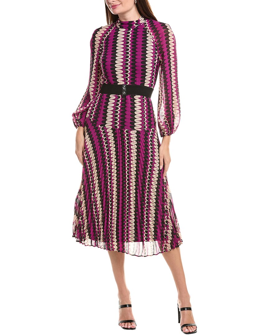 Платье миди из шифона Maison Tara, красный 
Платье миди из шифона Maison Tara, красный