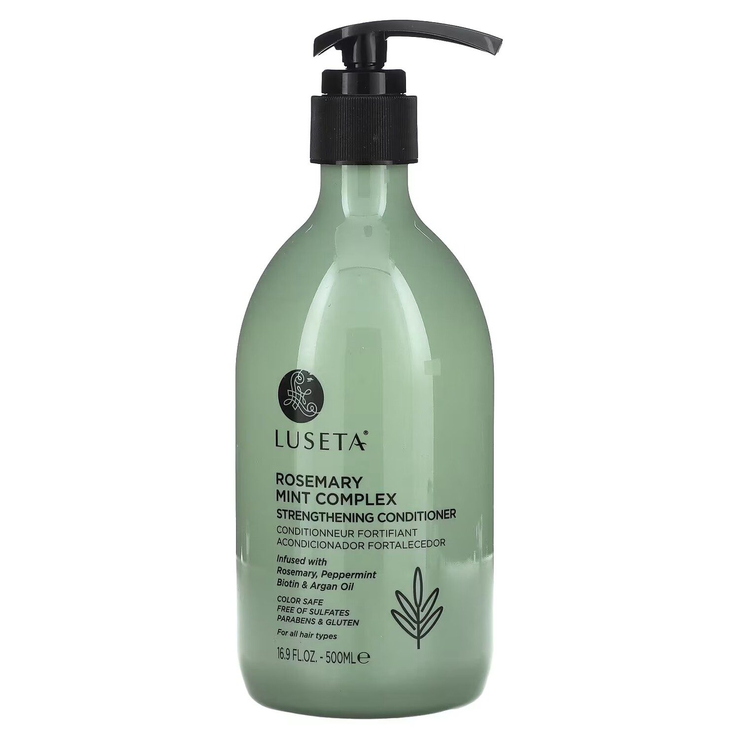 Кондиционер укрепляющий для всех типов волос Luseta Beauty с комплексом розмарина и мяты, 500 мл
Кондиционер укрепляющий для всех типов волос Luseta Beauty с комплексом розмарина и мяты, 500 мл