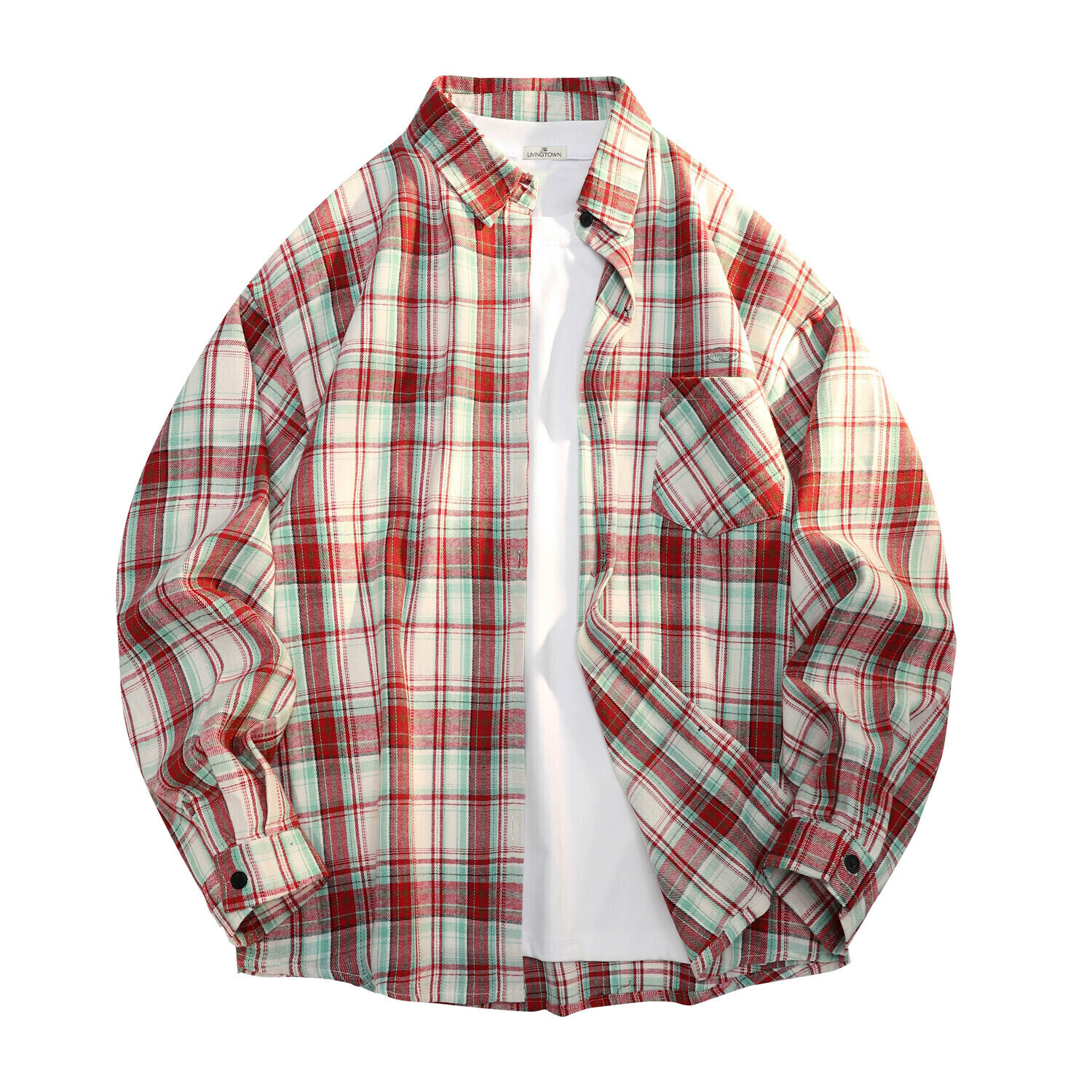 Рубашка унисекс LIVINGTOWN, красный
Рубашка унисекс LIVINGTOWN, красный