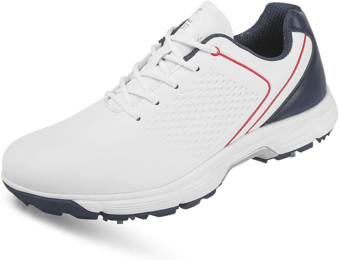 Мужские гольф-кроссовки с 7 шипами, противоскользящие, удобные спортивные кроссовки для тренировок и фитнеса в гольфе Omcam, красный
Мужские гольф-кроссовки с 7 шипами, противоскользящие, удобные спортивные кроссовки для тренировок и фитнеса в гольфе Omcam, красный