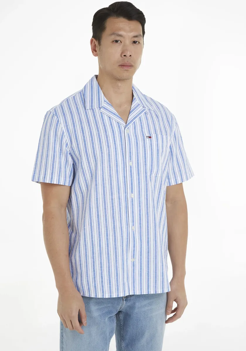 Рубашка с короткими рукавами Tommy Jeans "TJM STRIPE LINEN SS SHIRT EXT", синий
Рубашка с короткими рукавами Tommy Jeans "TJM STRIPE LINEN SS SHIRT EXT", синий